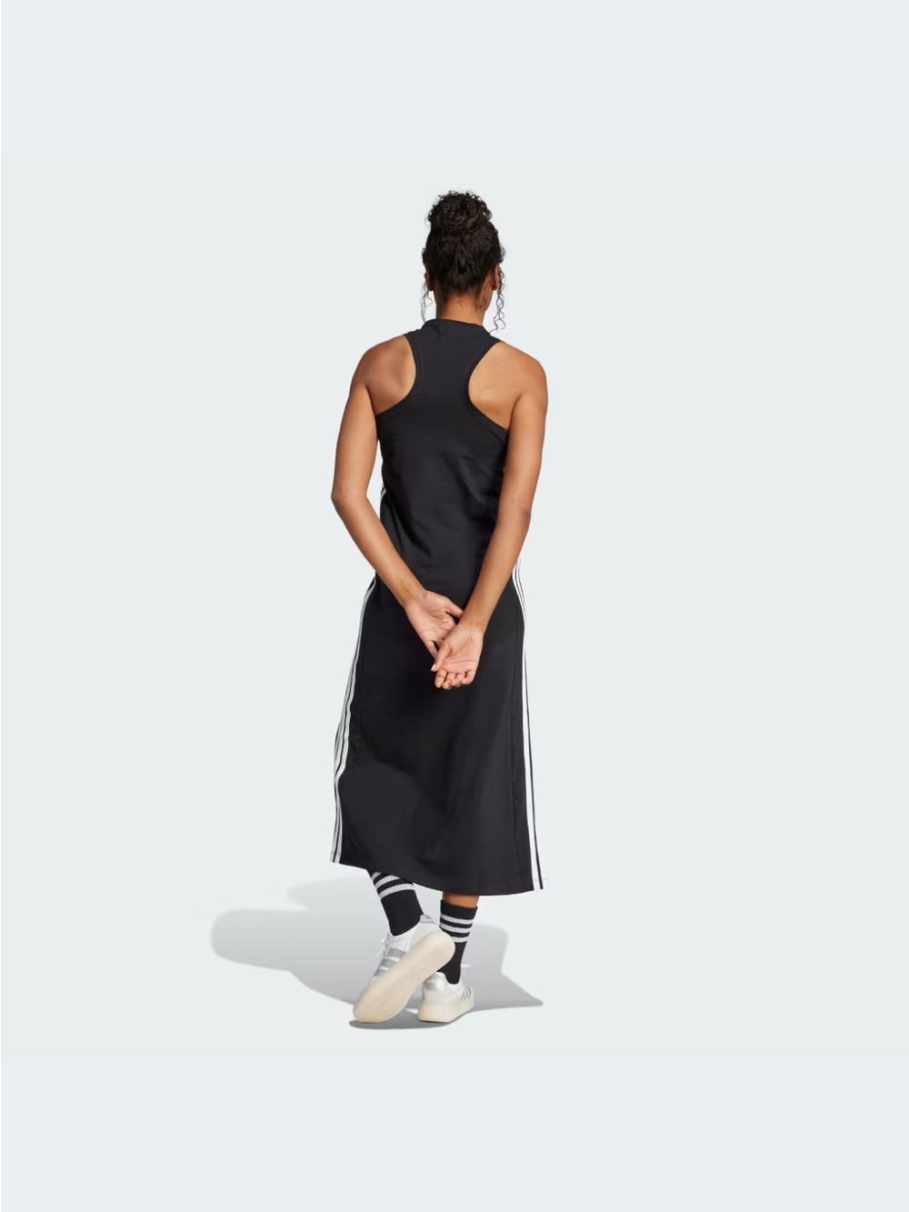 Adidas 3 stripe long racer back sporty dress NWT size medium - Picture 9 of 13